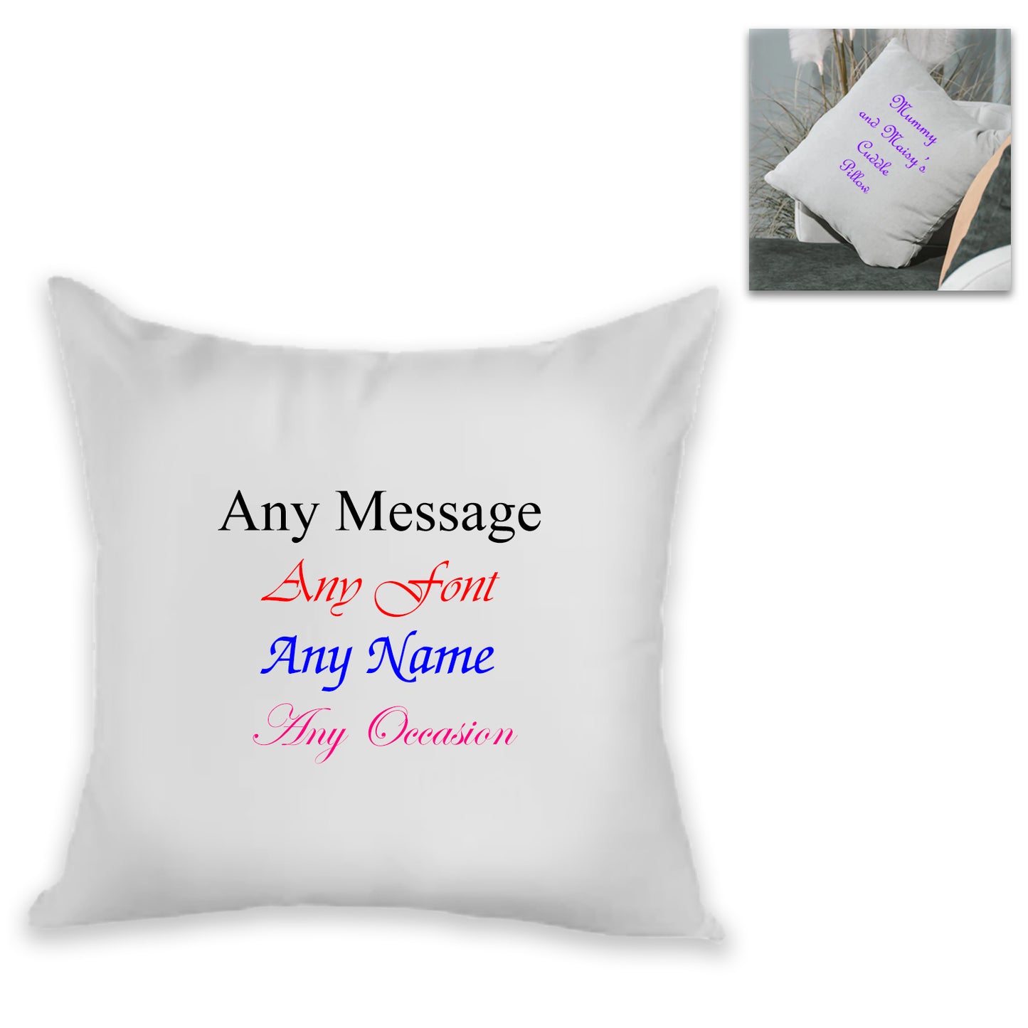 Personalised Cushion – Add Any Message
