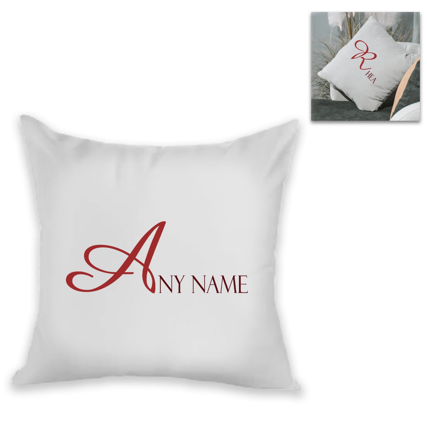 Personalised Cushion – Big letter with Name Design