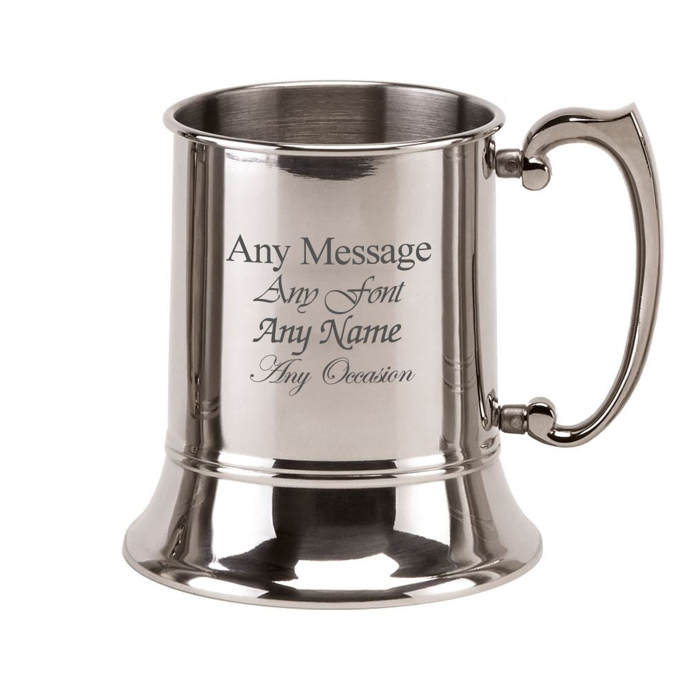 Engraved 17oz Stainless Steel Tankard