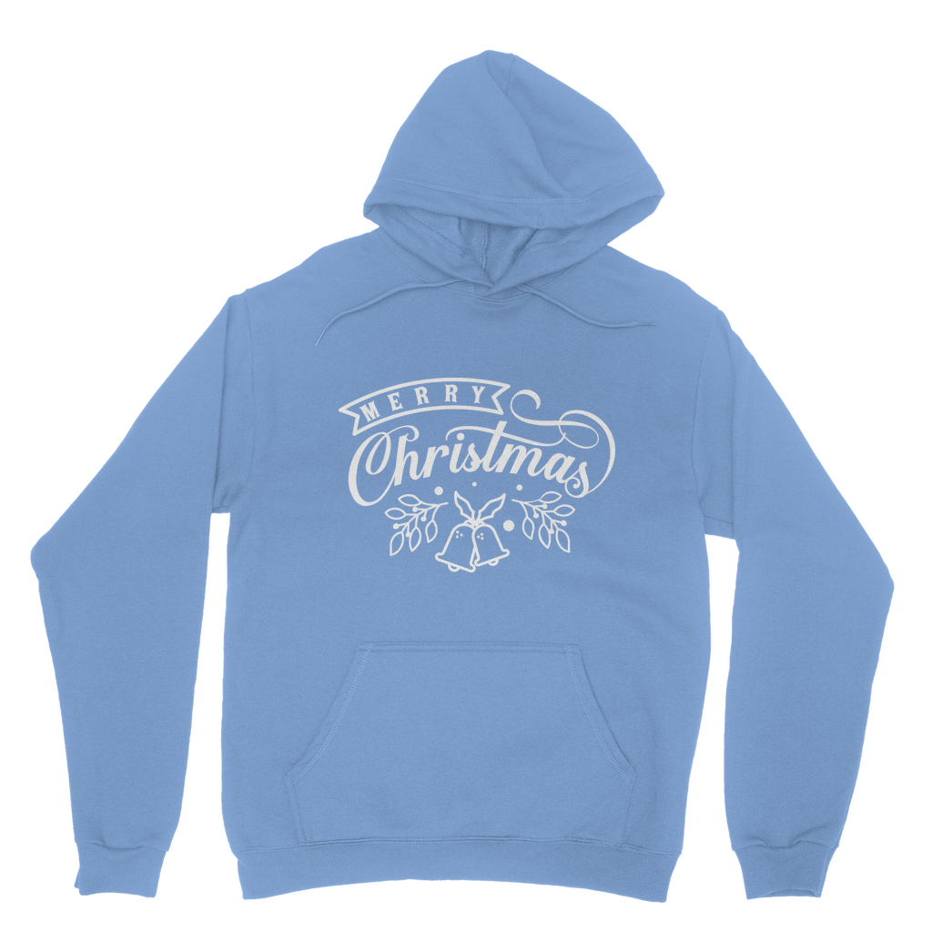 Merry Christmas White Classic Adult Hoodie