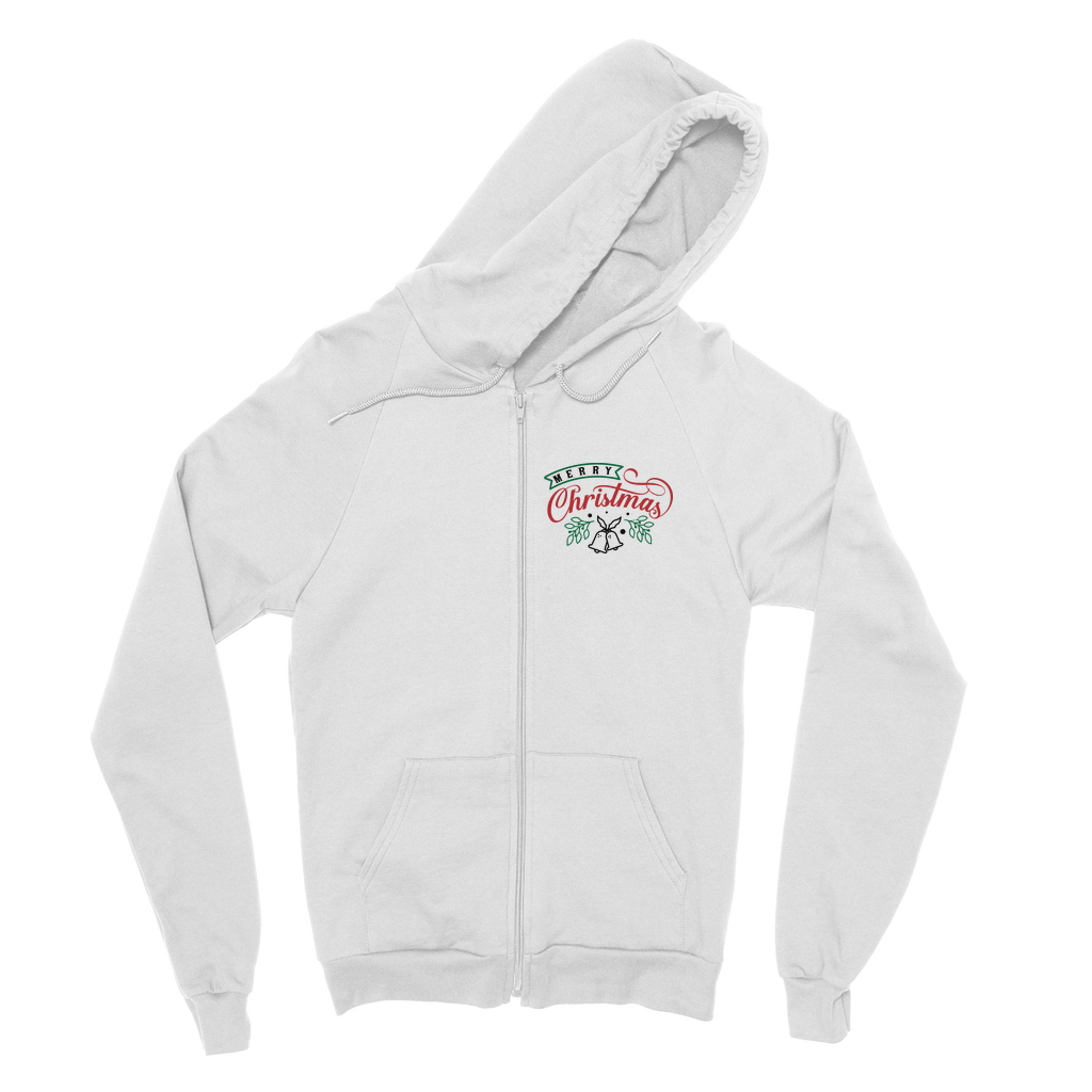 Merry Christmas Classic Adult Zip Hoodie