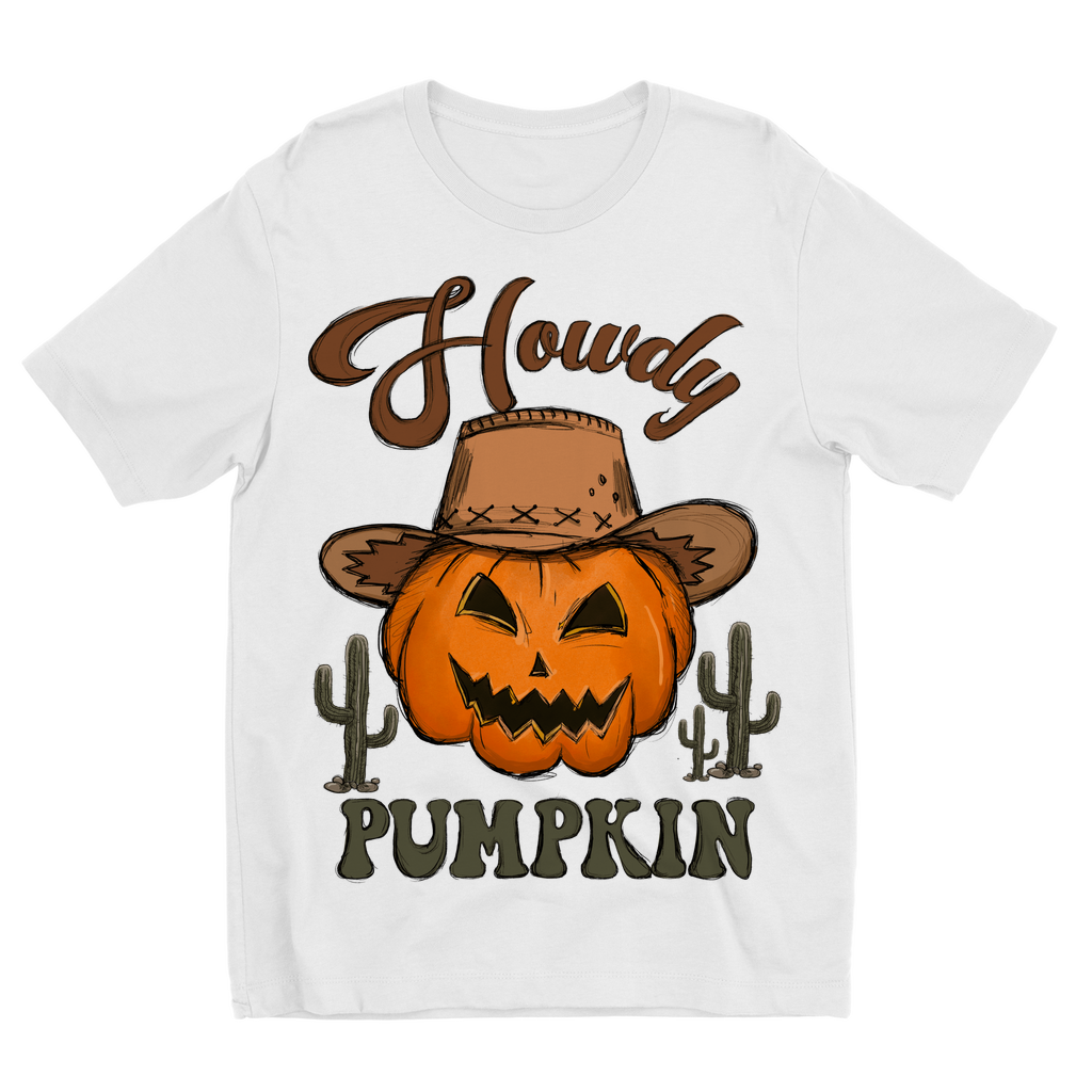 HOWDY PUMPKIN Sublimation Kids T-Shirt - DirectlyPersonalised