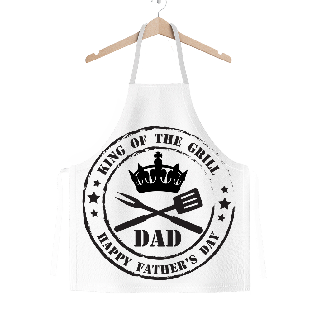 King of the Grill Classic Sublimation Adult Apron - DirectlyPersonalised