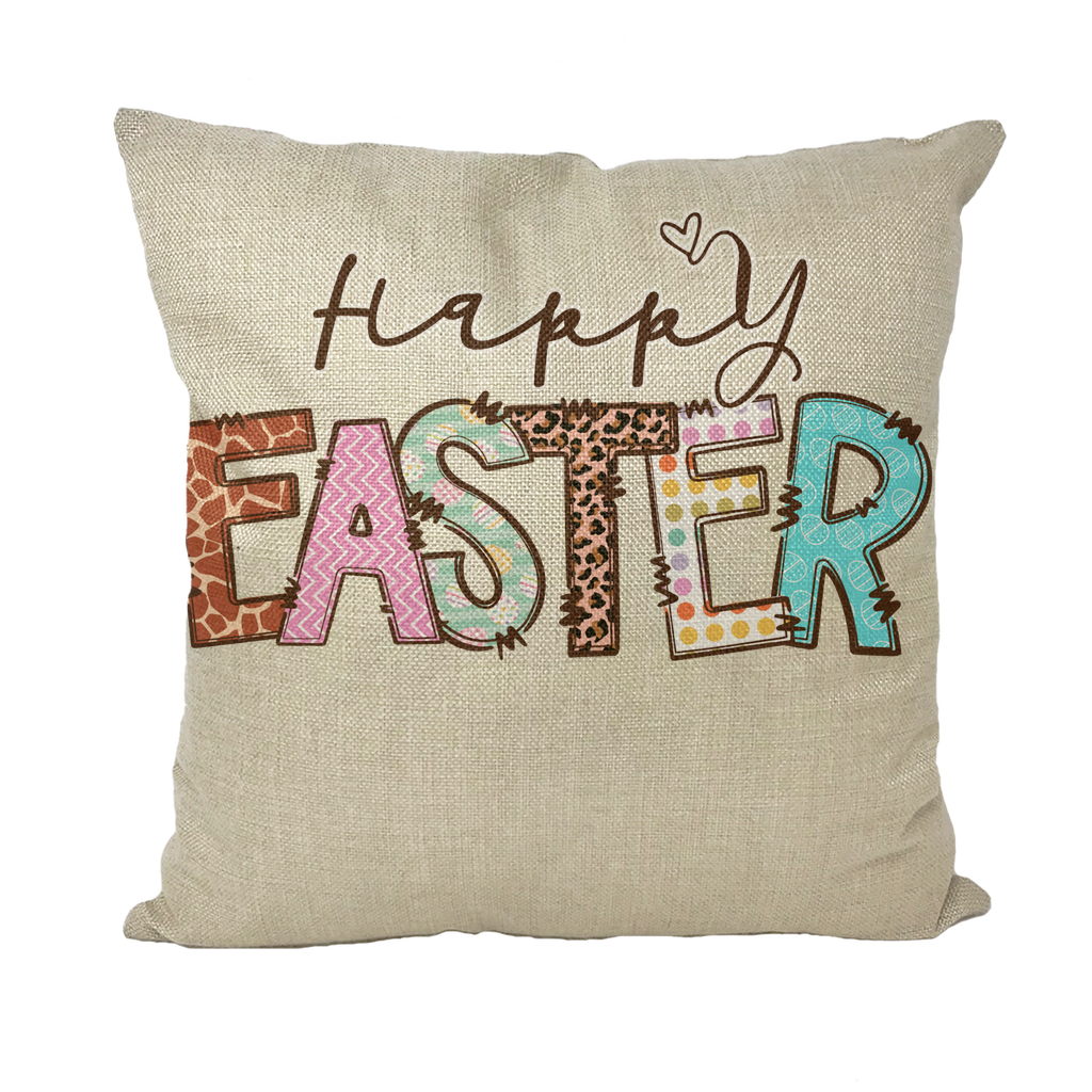 Happy Easter Throw Pillows DirectlyPersonalised