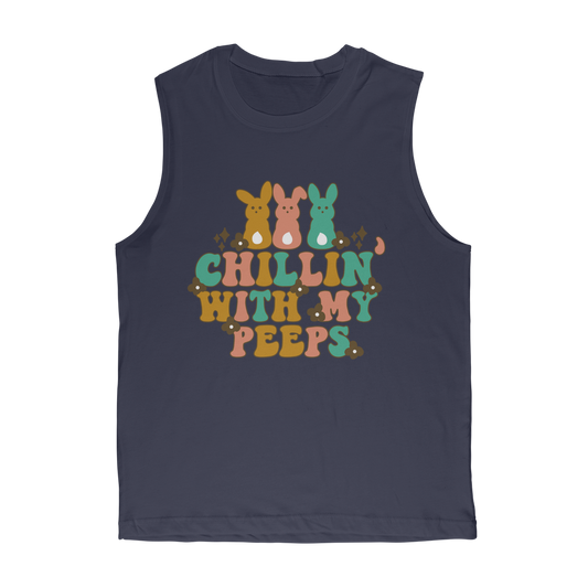 Chillin with my peeps Classic Adult Muscle Top - DirectlyPersonalised