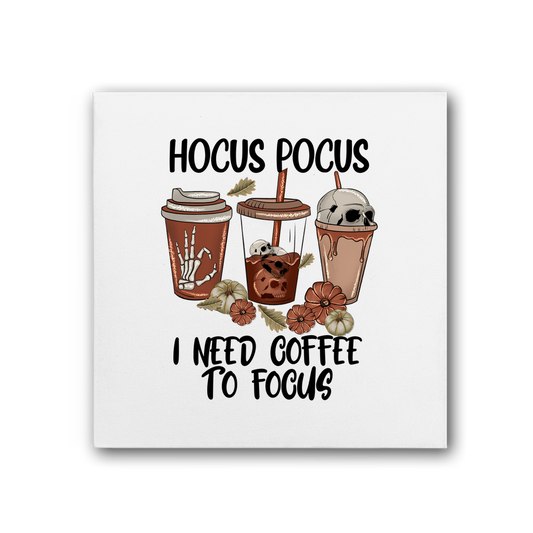 HOCUS POCUS -COFFEE DESIGN Premium Stretched Canvas - DirectlyPersonalised
