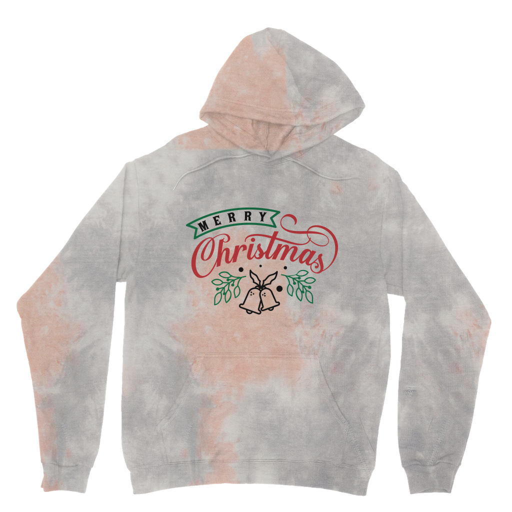 Merry Christmas Tie Dye Hoodie