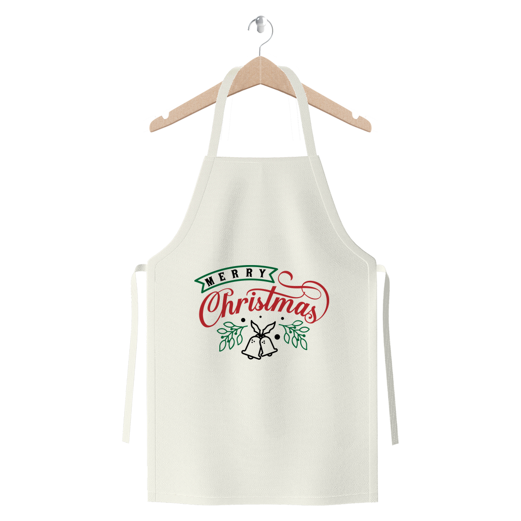 Merry Christmas Premium Jersey Apron