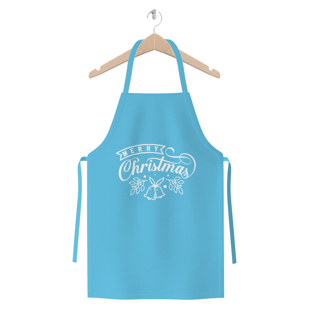 Merry Christmas White Premium Jersey Apron