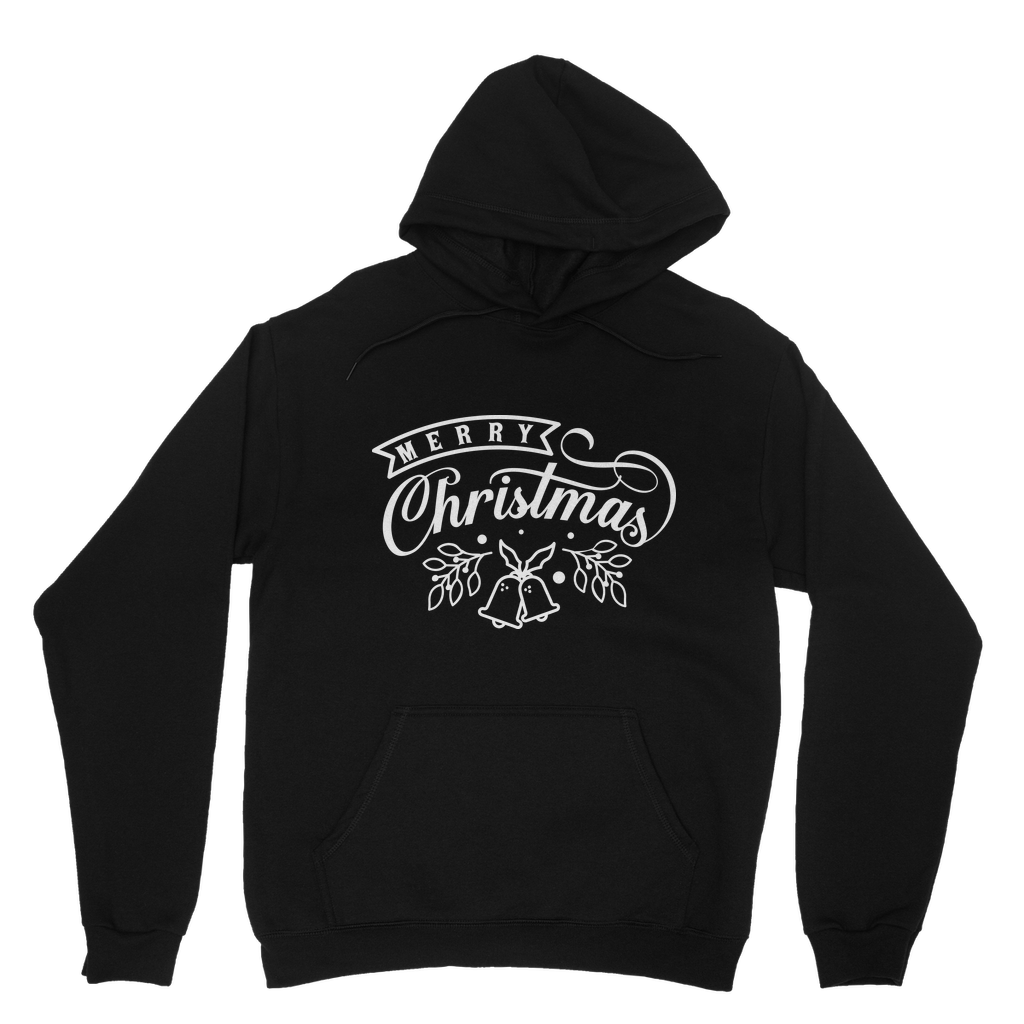 Merry Christmas White Classic Adult Hoodie