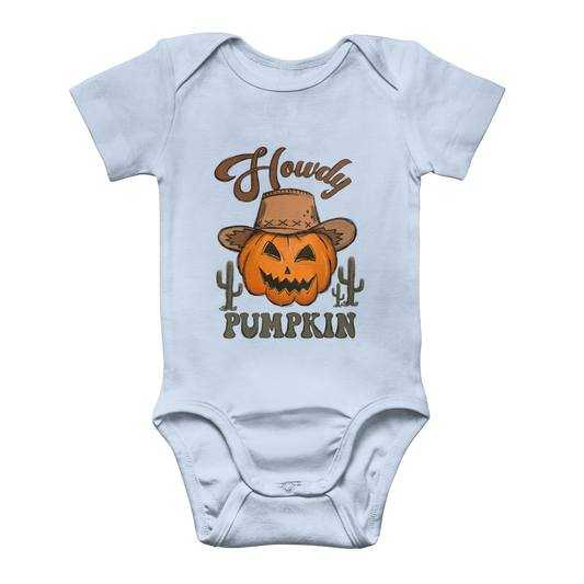 HOWDY PUMPKIN Classic Baby Onesie Bodysuit - DirectlyPersonalised