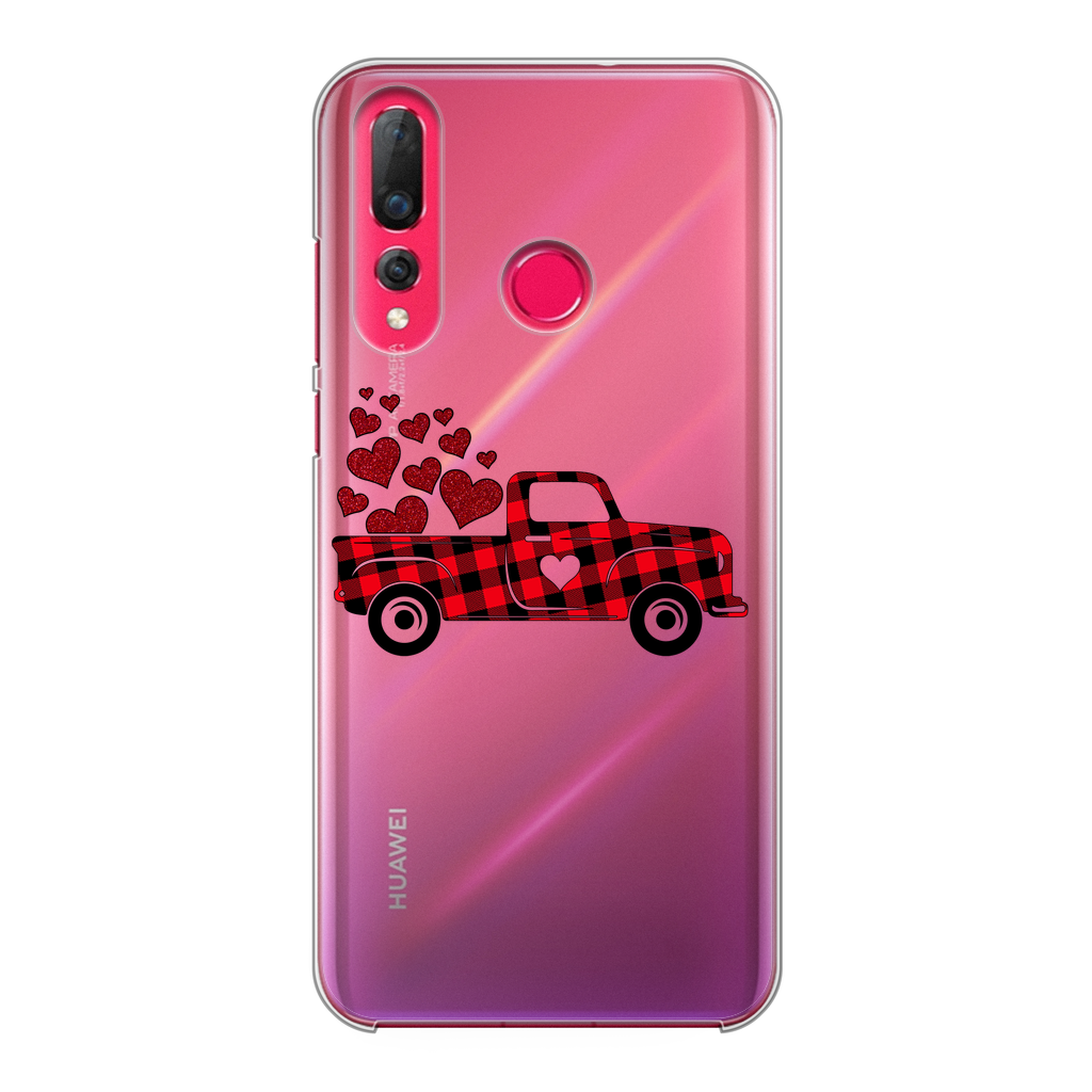 Love Truck Back Printed Transparent Hard Phone Case - DirectlyPersonalised