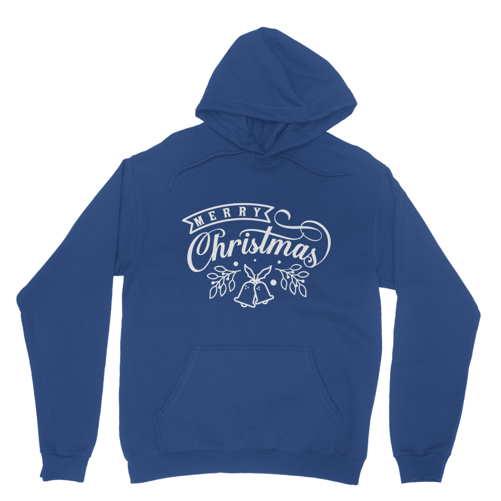 Merry Christmas White Classic Adult Hoodie