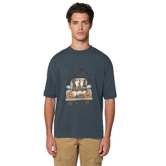 LETS GET SPOOKY Premium Organic Oversized T-Shirt - DirectlyPersonalised