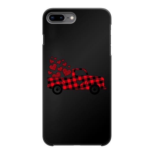 Love Truck Back Printed Black Hard Phone Case - DirectlyPersonalised