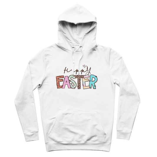 Happy Easter 100% Organic Cotton Hoodie - DirectlyPersonalised