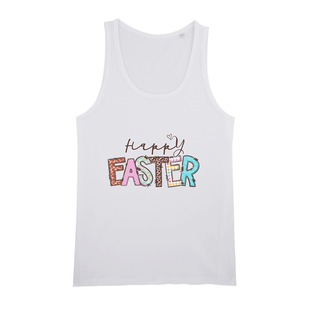 Happy Easter Organic Jersey Unisex Tank Top - DirectlyPersonalised