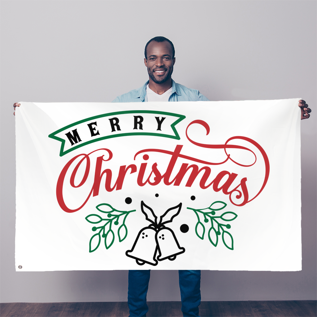 Merry Christmas Sublimation Flag - DirectlyPersonalised