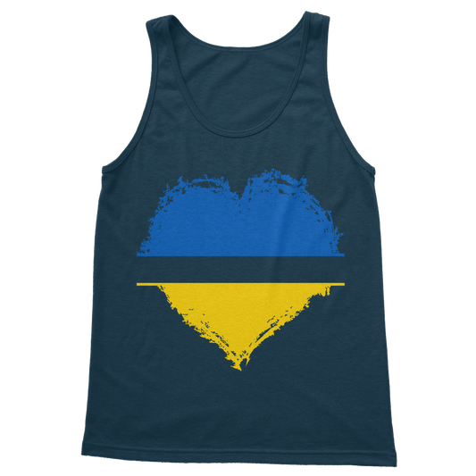 HEARTS WITH UKRAINE Classic Adult Vest Top - DirectlyPersonalised