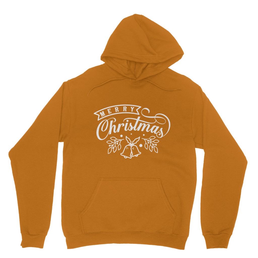 Merry Christmas White Classic Adult Hoodie