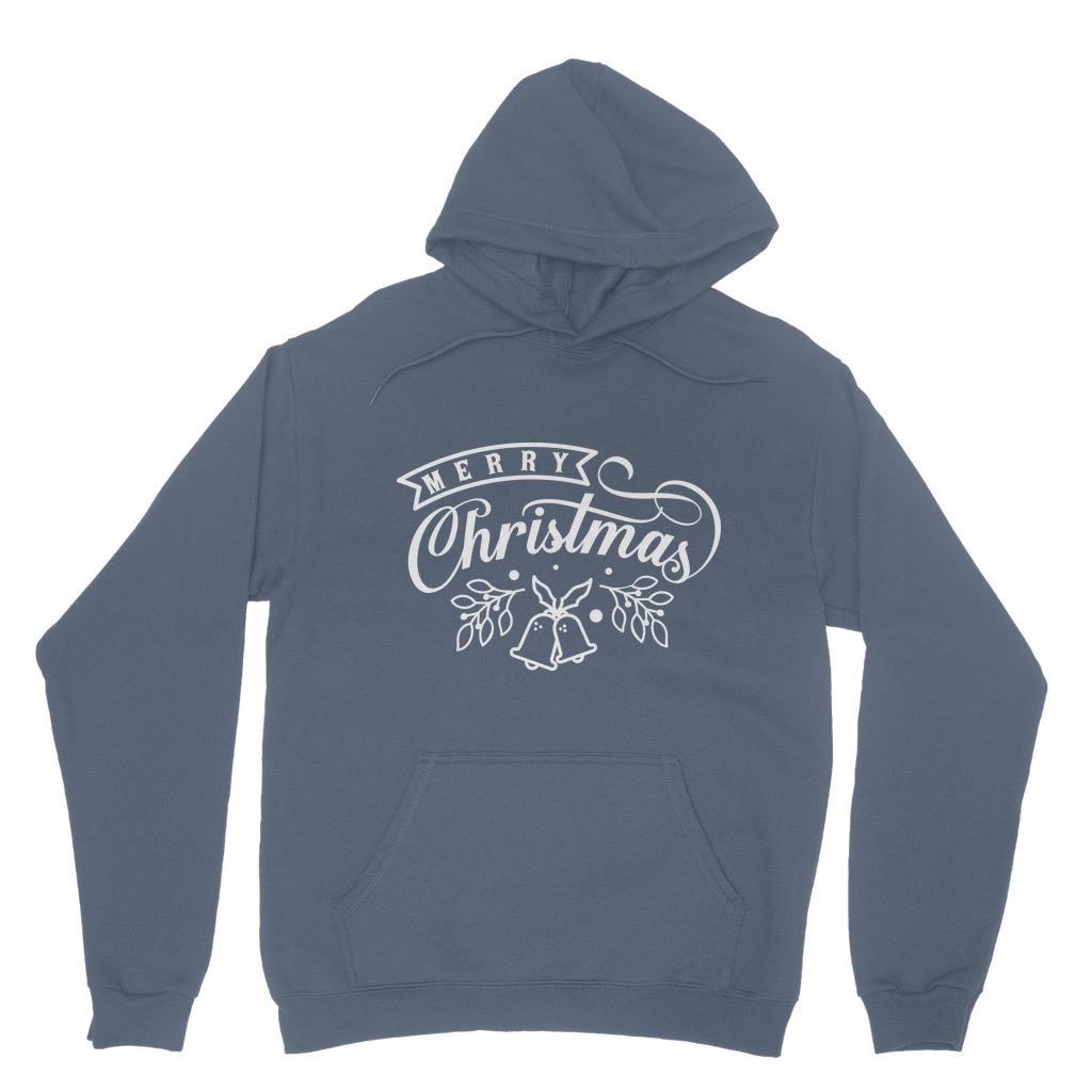 Merry Christmas White Classic Adult Hoodie