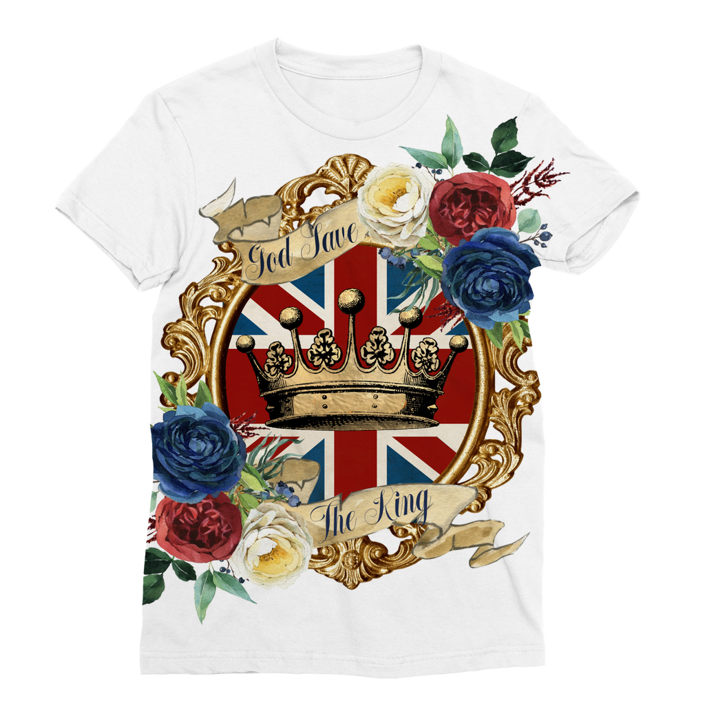 GOD SAVE THE KING Classic Sublimation Women's T-Shirt - DirectlyPersonalised