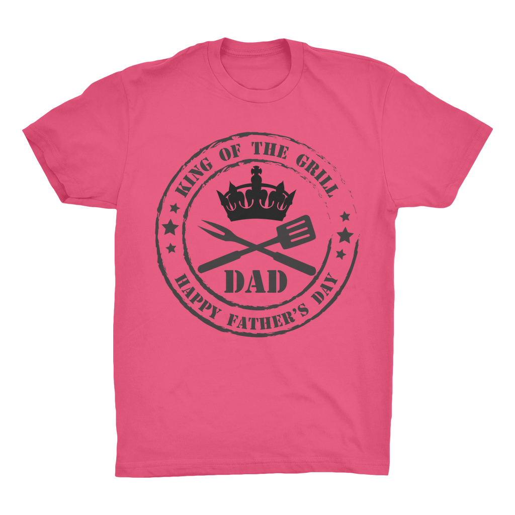 King of the Grill Organic Adult T-Shirt - DirectlyPersonalised