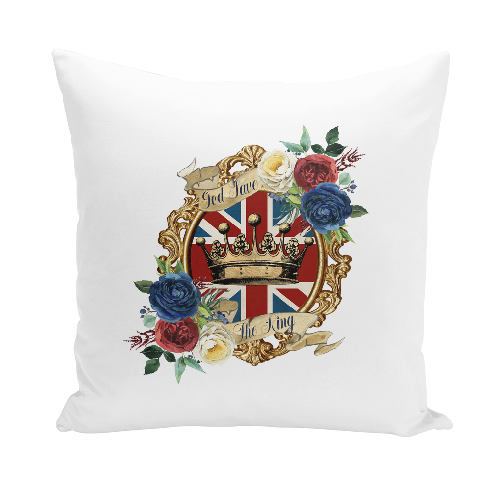 GOD SAVE THE KING Throw Pillows - DirectlyPersonalised