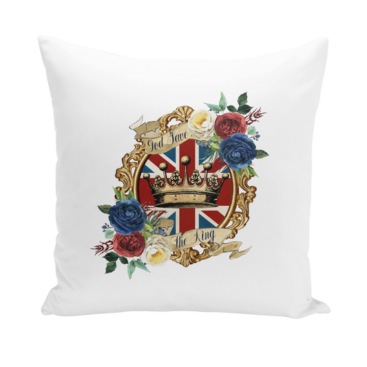 GOD SAVE THE KING Throw Pillows - DirectlyPersonalised