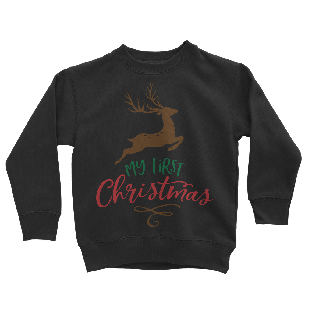 My First Christmas Colour Classic Kids Sweatshirt