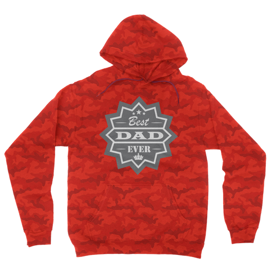 Best Dad Ever Camouflage Adult Hoodie - DirectlyPersonalised