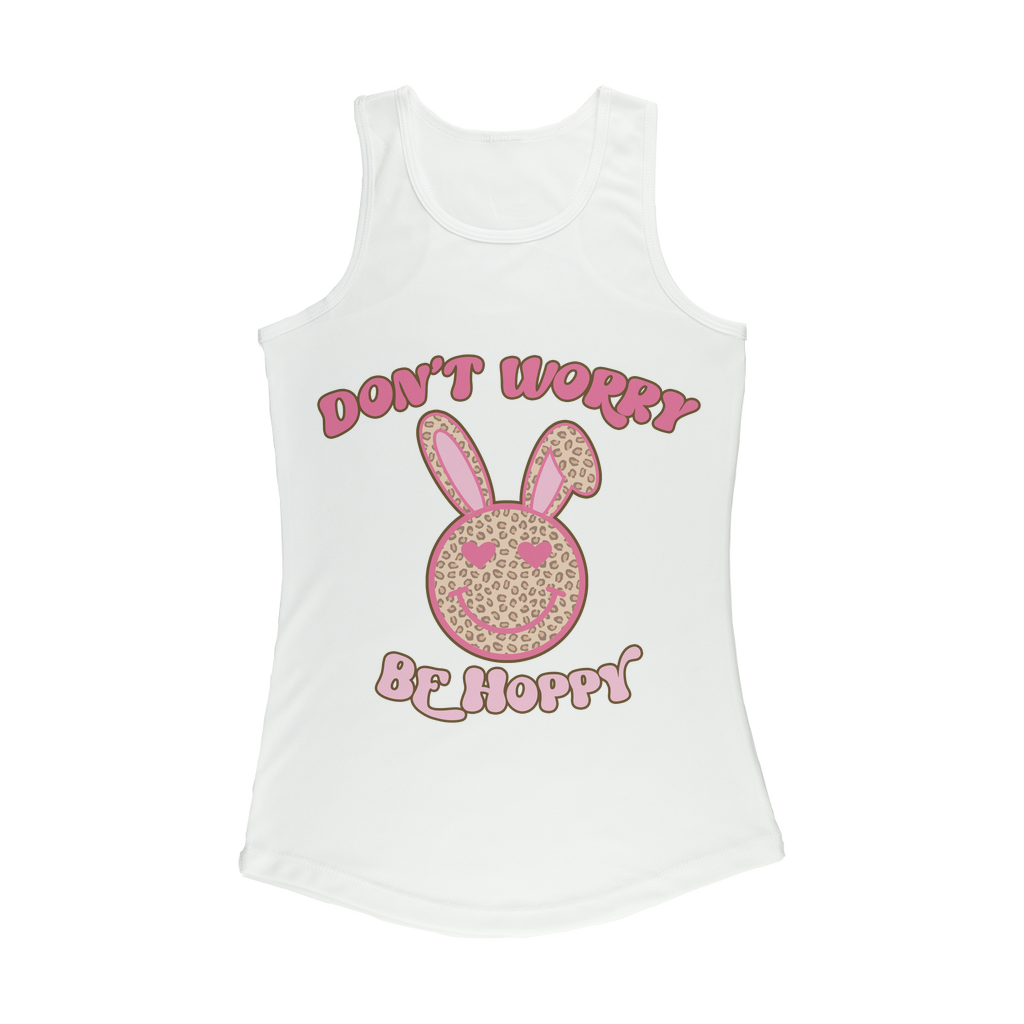 Don't worry be 'happy' Women Performance Tank Top - DirectlyPersonalised