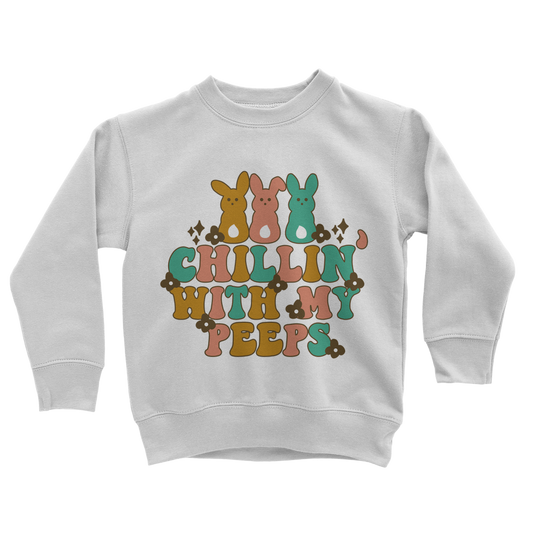 Chillin with my peeps Classic Kids Sweatshirt - DirectlyPersonalised