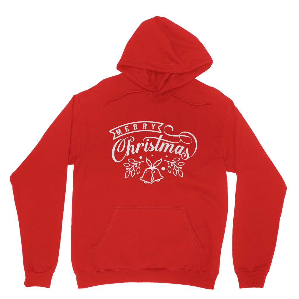 Merry Christmas White Classic Adult Hoodie