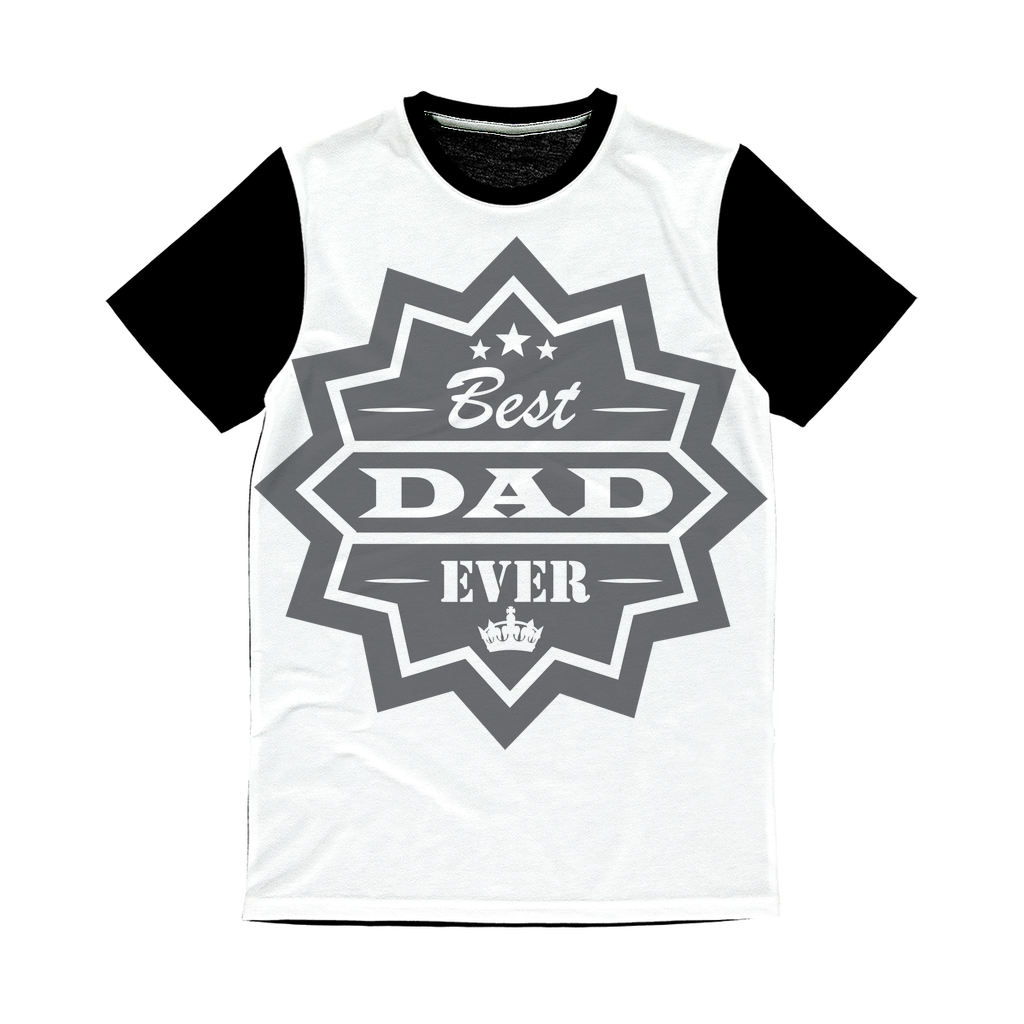 Best Dad Ever Classic Sublimation Panel T-Shirt - DirectlyPersonalised
