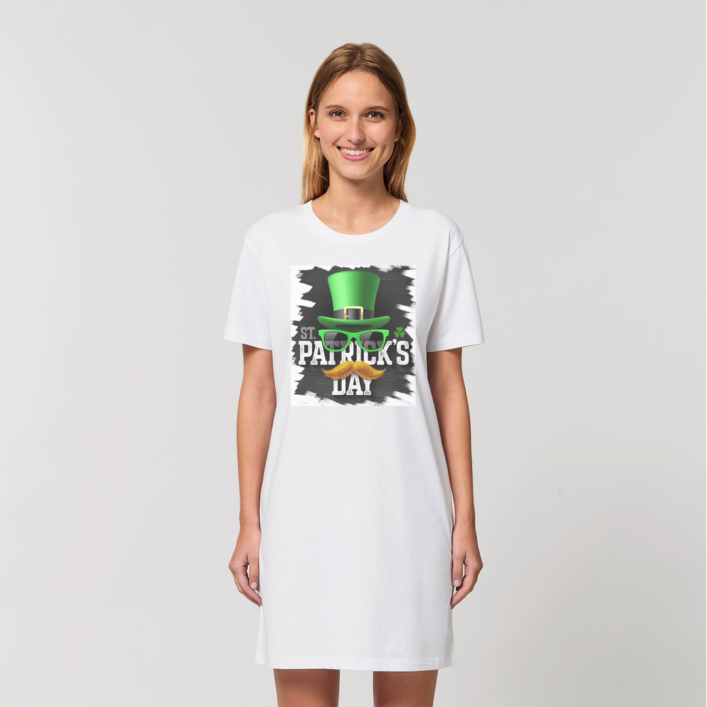 St Patricks Day Organic T-Shirt Dress - DirectlyPersonalised
