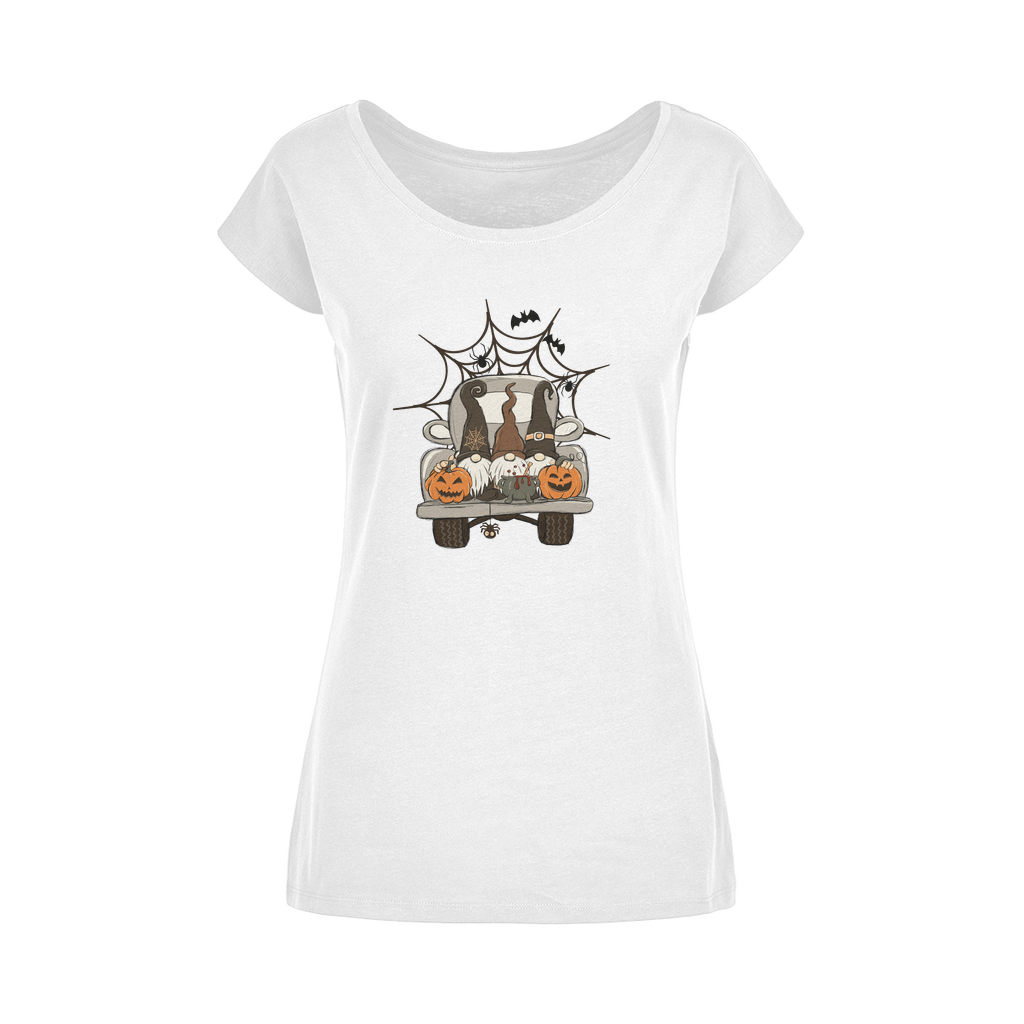 LETS GET SPOOKY Wide Neck Womens T-Shirt XS-5XL - DirectlyPersonalised