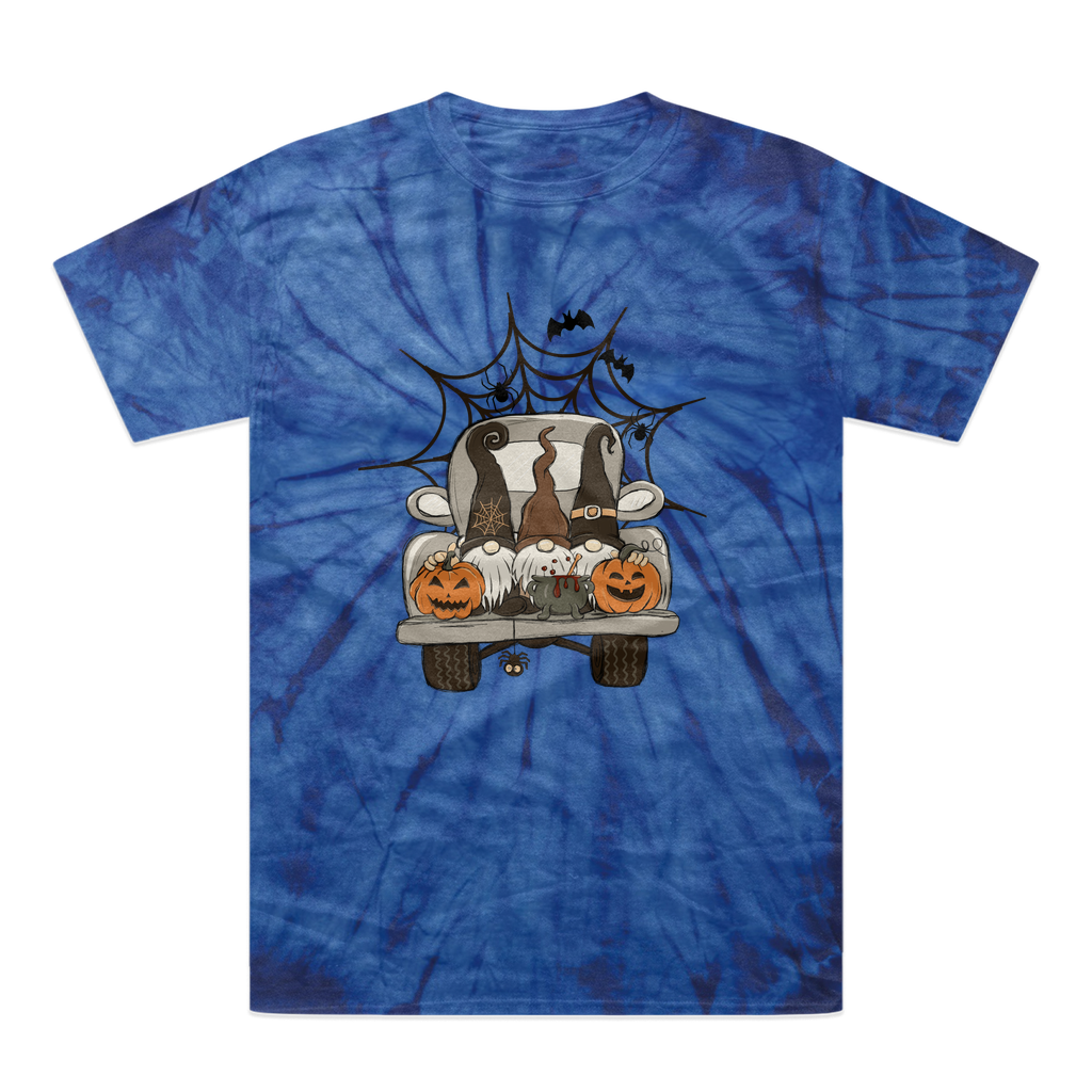 LETS GET SPOOKY Tonal Spider Tie-Dye T-Shirt - DirectlyPersonalised
