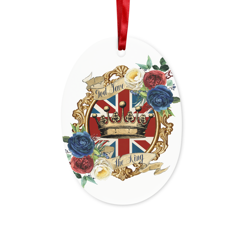 GOD SAVE THE KING Ceramic Hanging Ornament