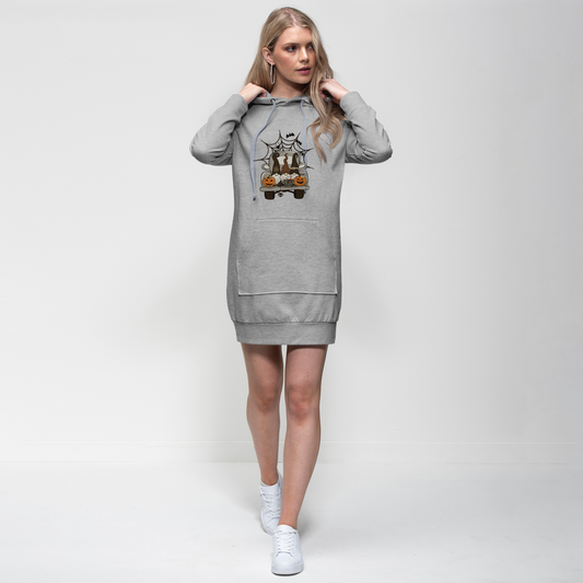 LETS GET SPOOKY Premium Adult Hoodie Dress - DirectlyPersonalised