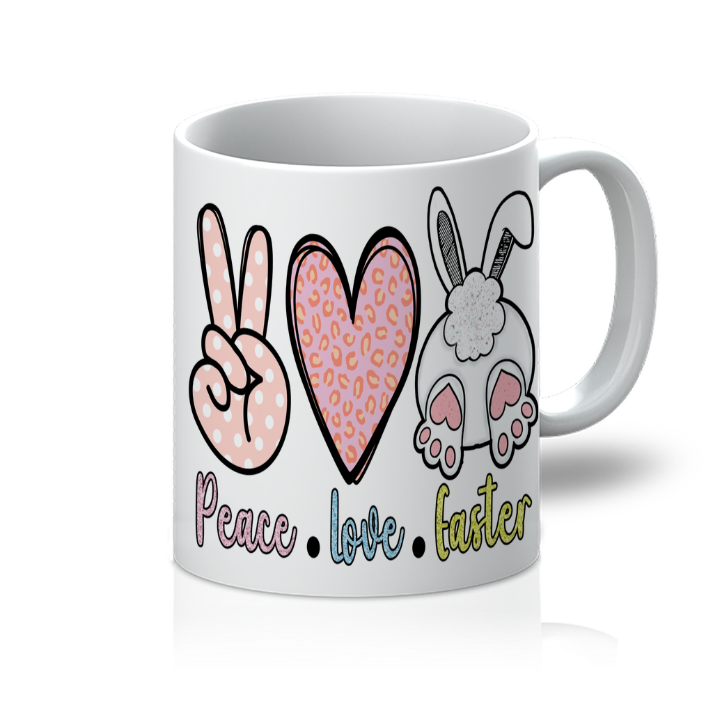 PEACE LOVE EASTER 11oz Mug - DirectlyPersonalised