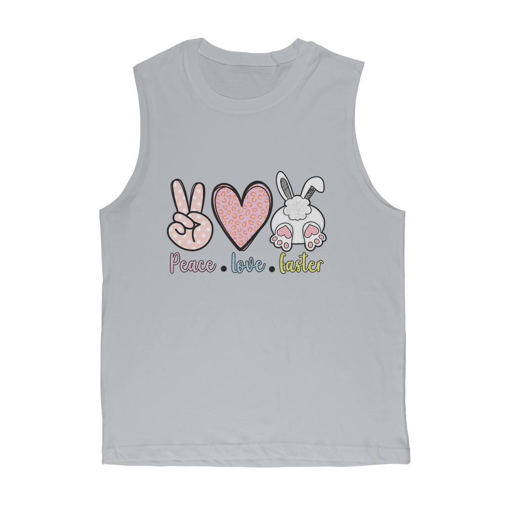 PEACE LOVE EASTER Classic Adult Muscle Top - DirectlyPersonalised