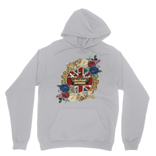 GOD SAVE THE KING Classic Adult Hoodie - DirectlyPersonalised