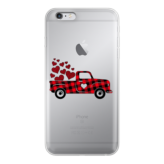 Love Truck Back Printed Transparent Hard Phone Case - DirectlyPersonalised