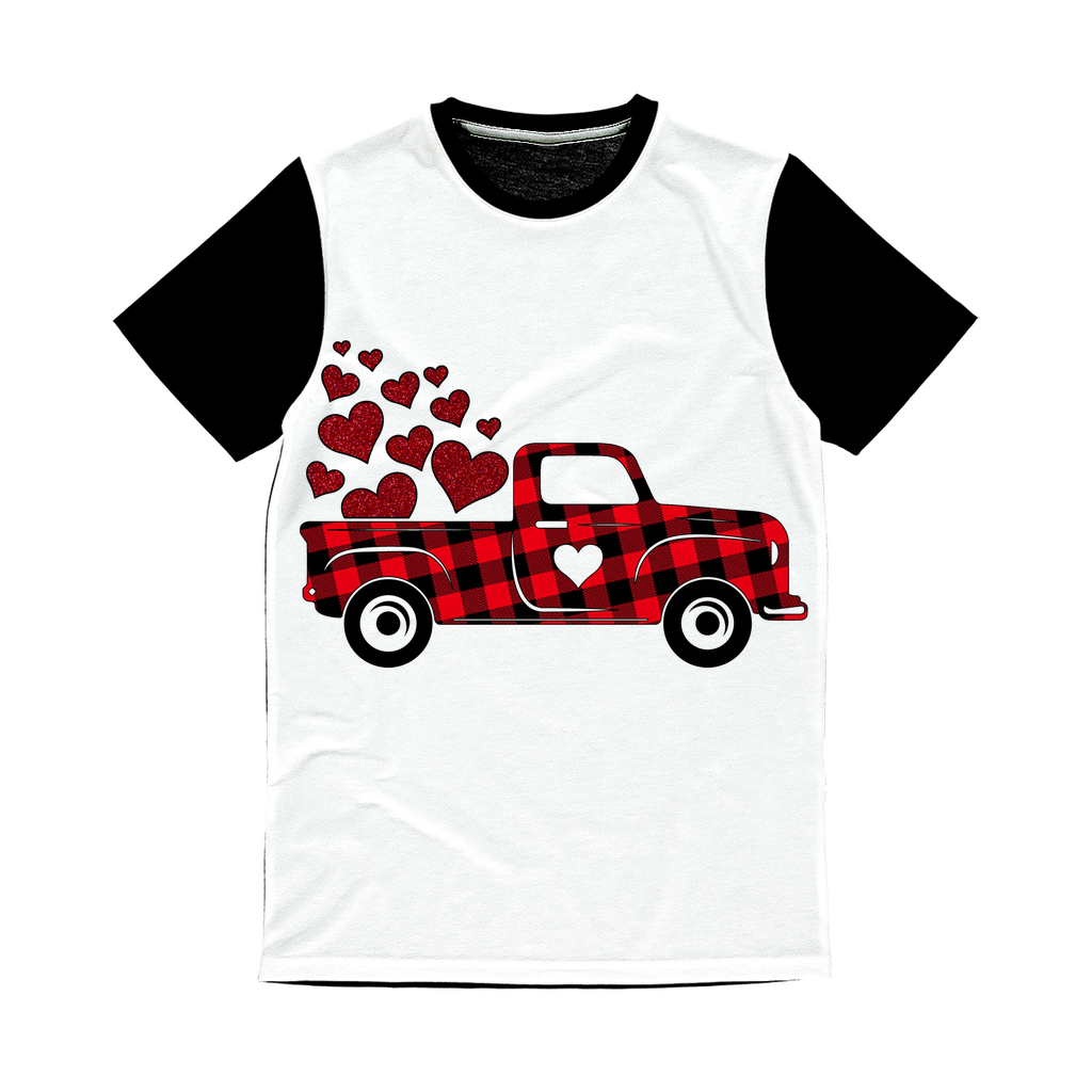 Love Truck Classic Sublimation Panel T-Shirt - DirectlyPersonalised