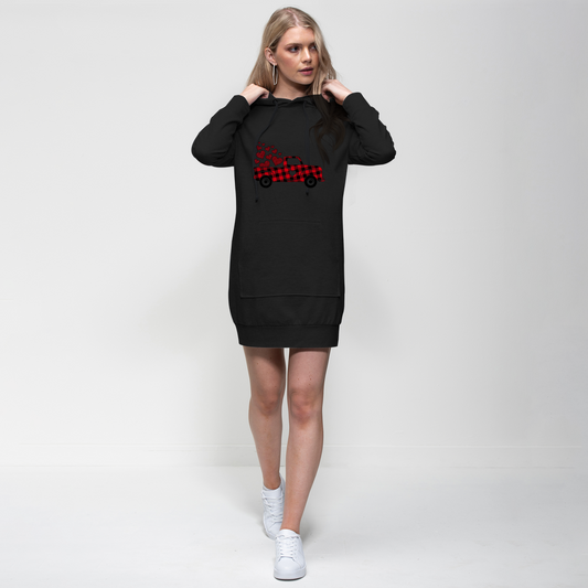 Love Truck Premium Adult Hoodie Dress - DirectlyPersonalised