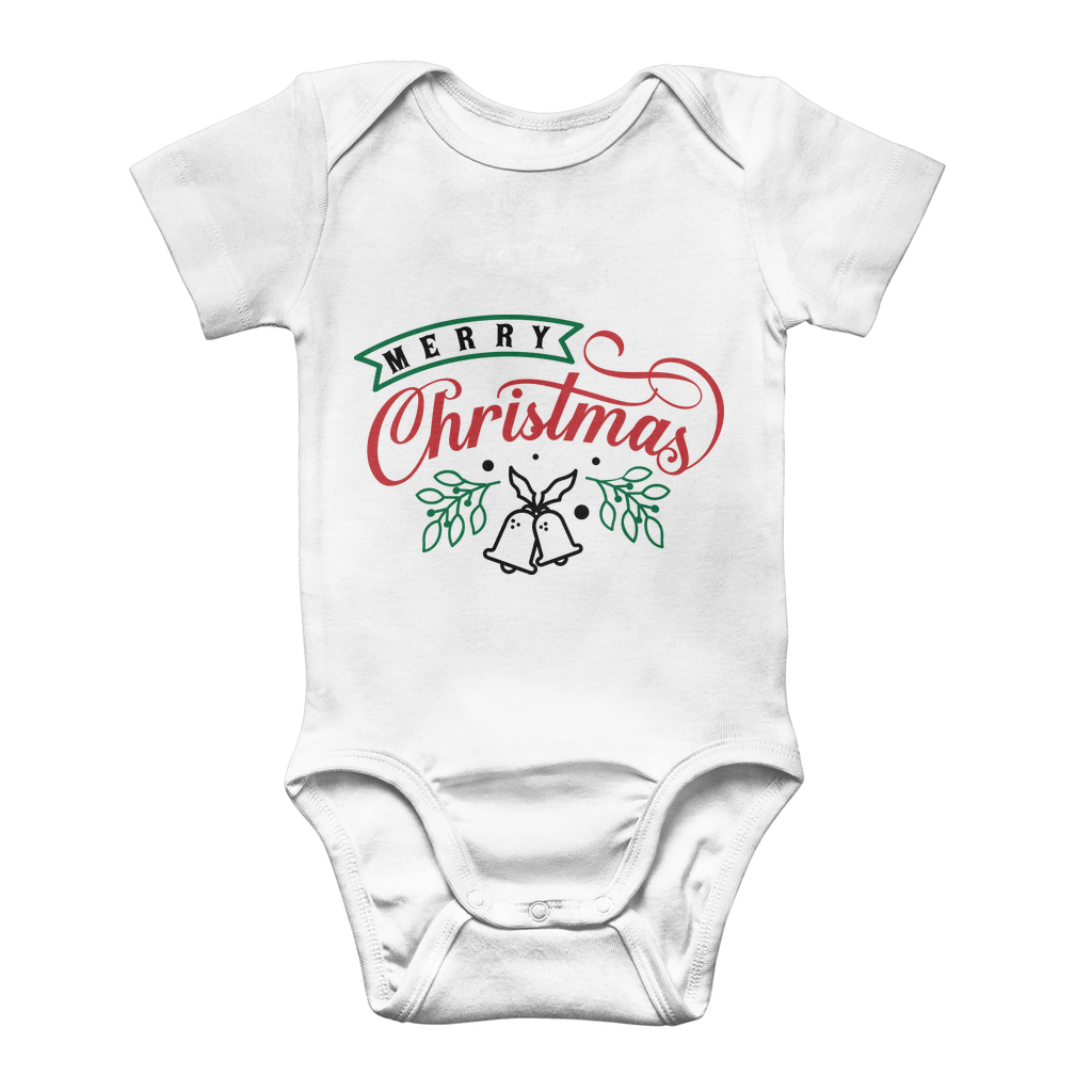 Merry Christmas Classic Baby Onesie Bodysuit