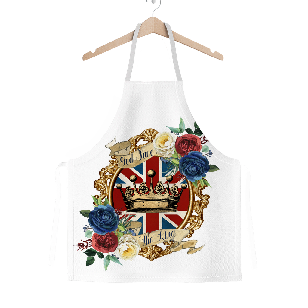 GOD SAVE THE KING Classic Sublimation Adult Apron - DirectlyPersonalised