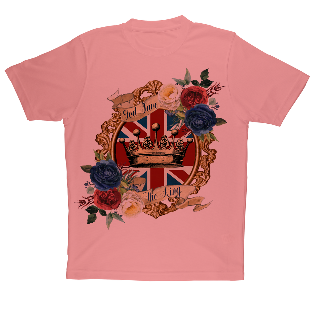 GOD SAVE THE KING Sublimation Performance Adult T-Shirt - DirectlyPersonalised