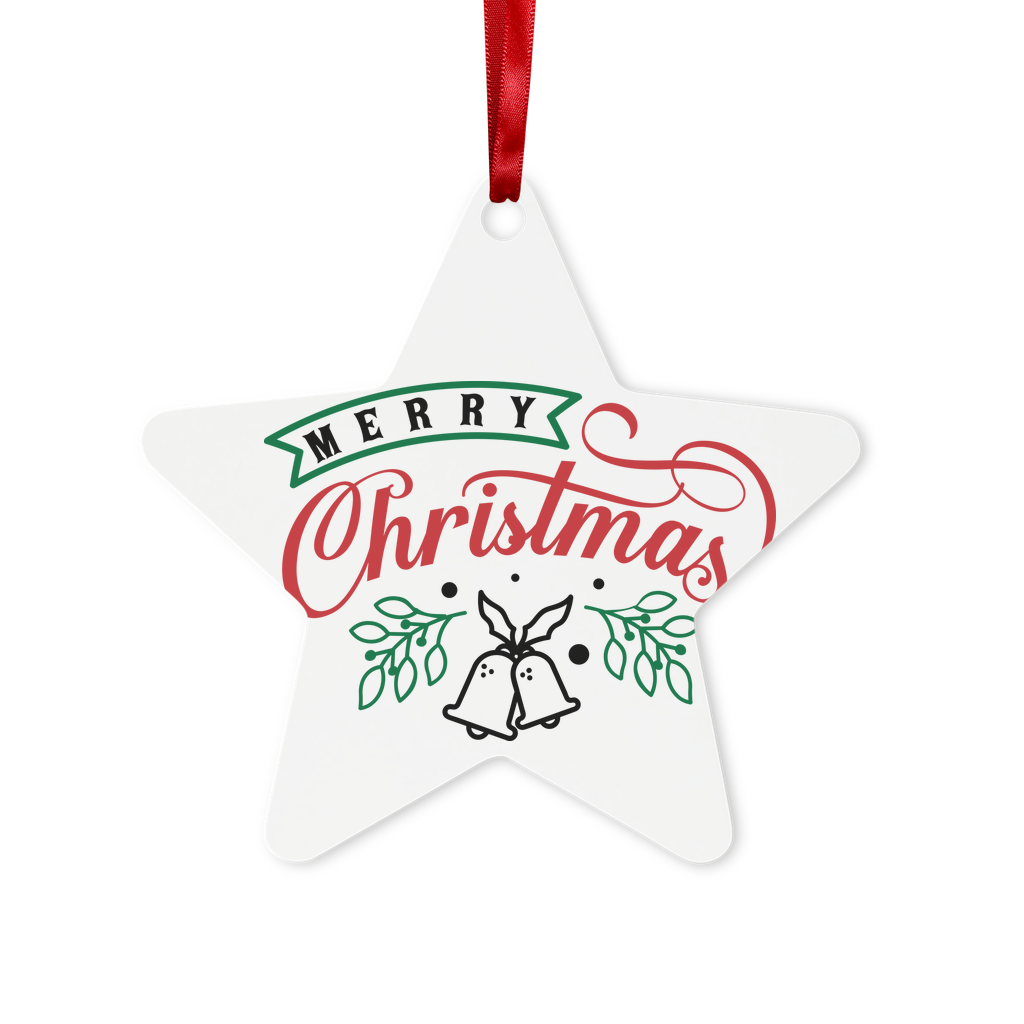 Merry Christmas Metal Hanging Ornament